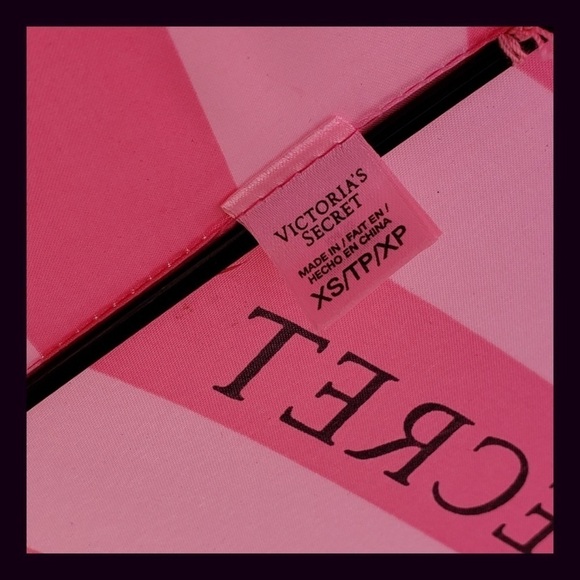 Victorias Secret Iconic Signature Pink Stripe Limited Edition Parasol Umbrella - Picture 9 of 16